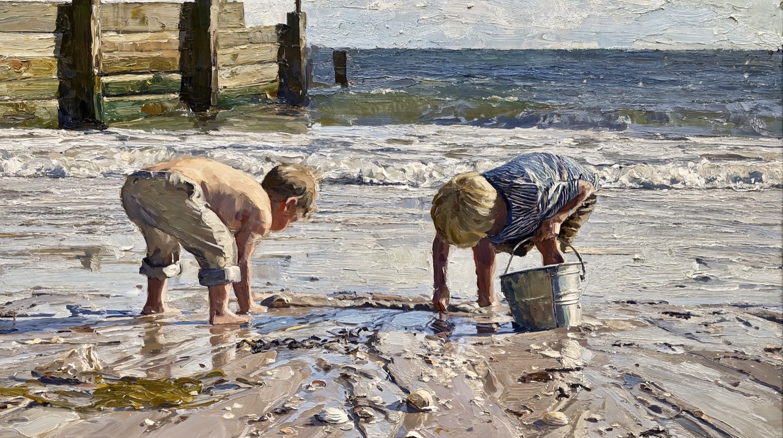 Boys Playing on Vacation